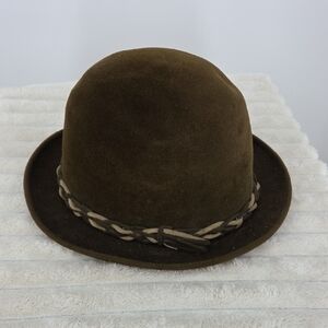 Genuine Velour Olive Hat